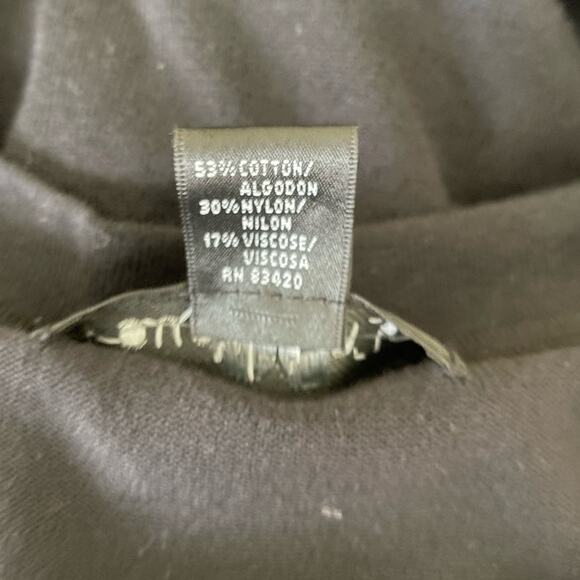 August Silk Women Cardigan Sweater S Navy Yellow Geometric Print Preppy Academia - Picture 9 of 11